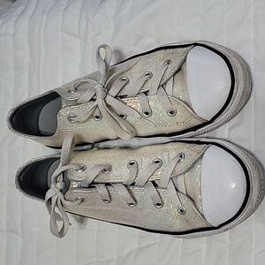 Kids Converse All Star Metallic Tennis Shoe Size 3